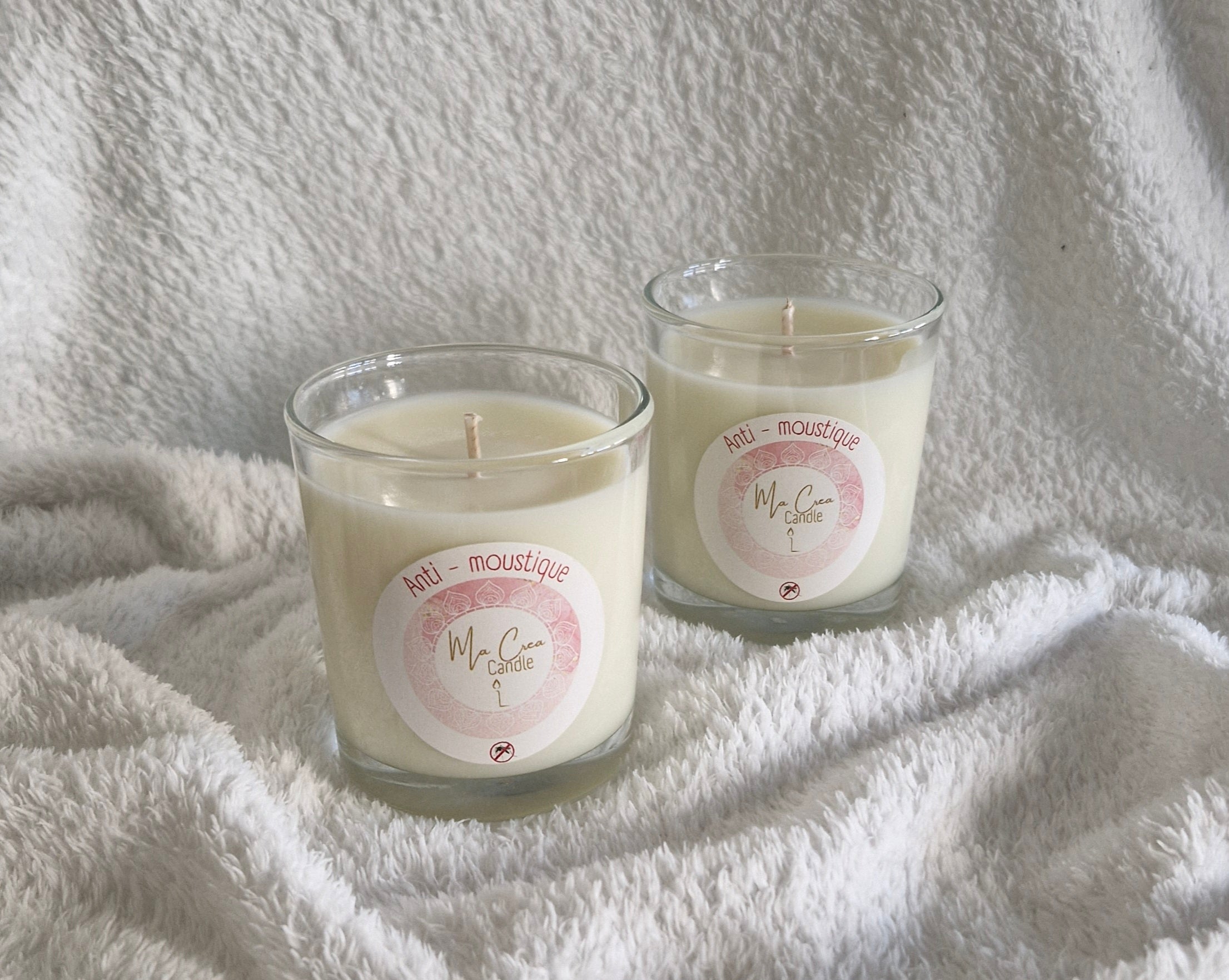 Bougie anti-moustique citronelle - Cire 100% végétale de soja