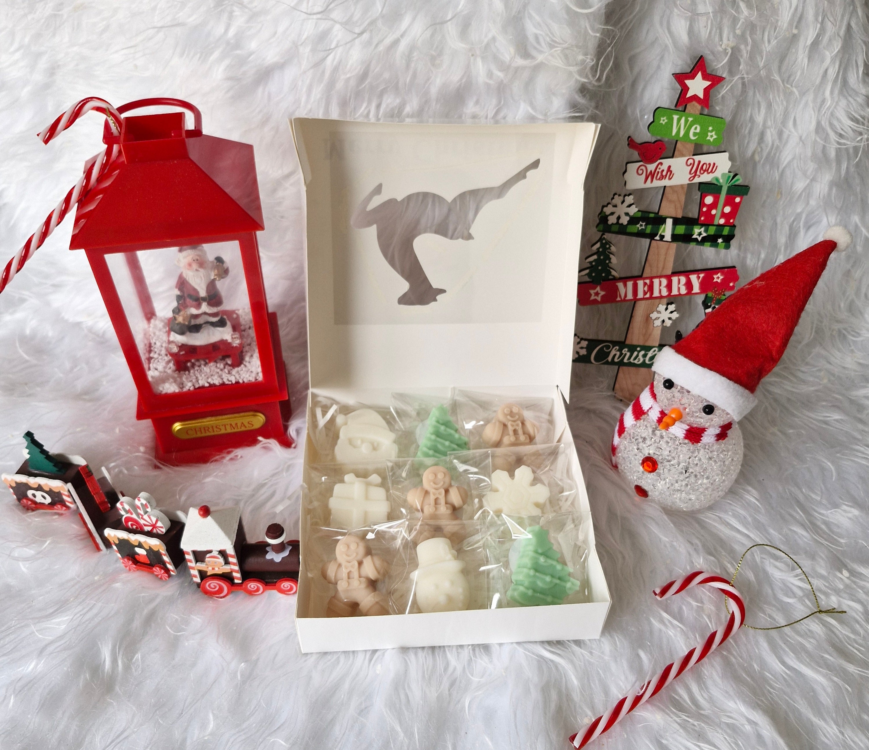Coffret fondants parfumés Noël cire végétale 