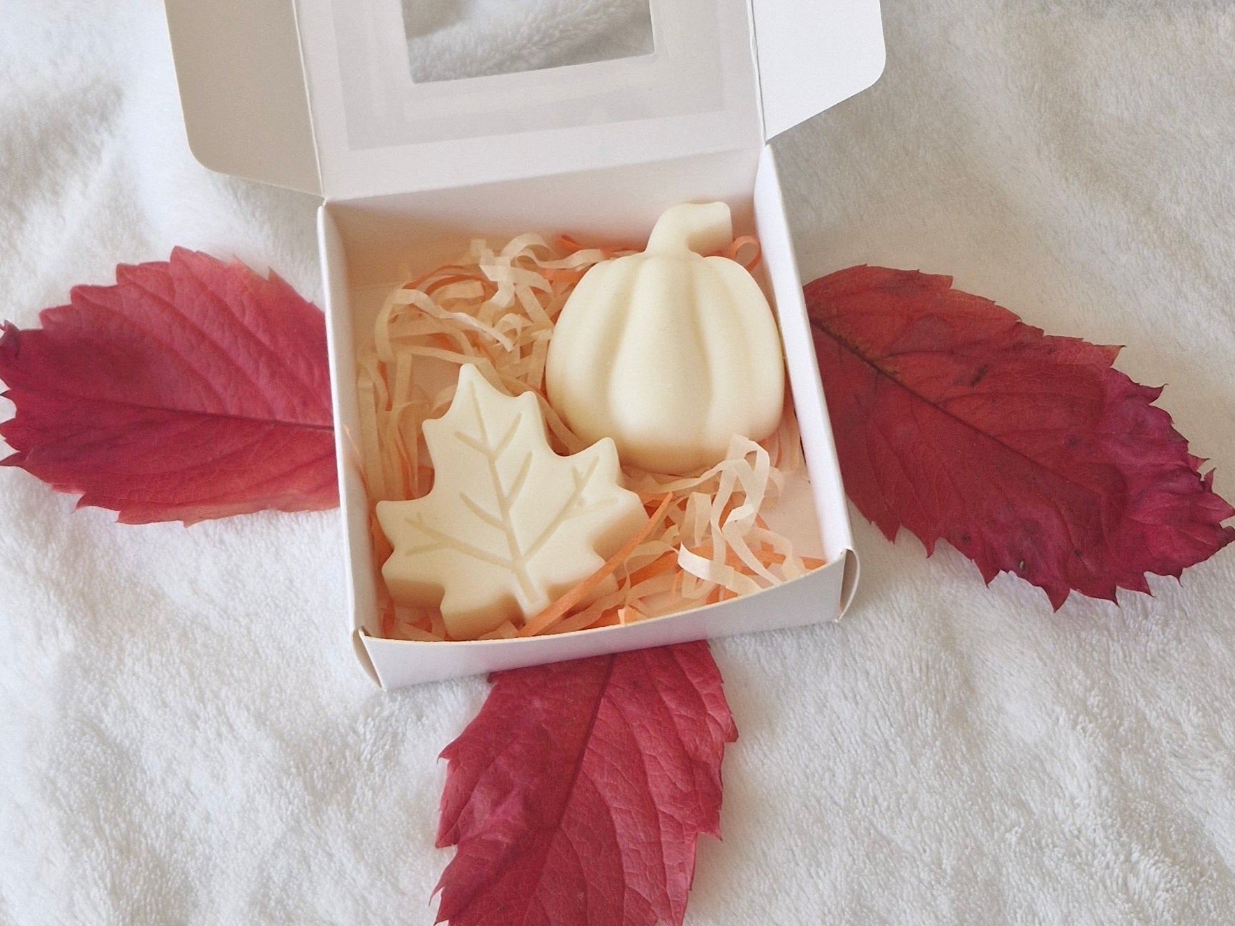 Fondants automne forme citrouille et feuilles décoratifs