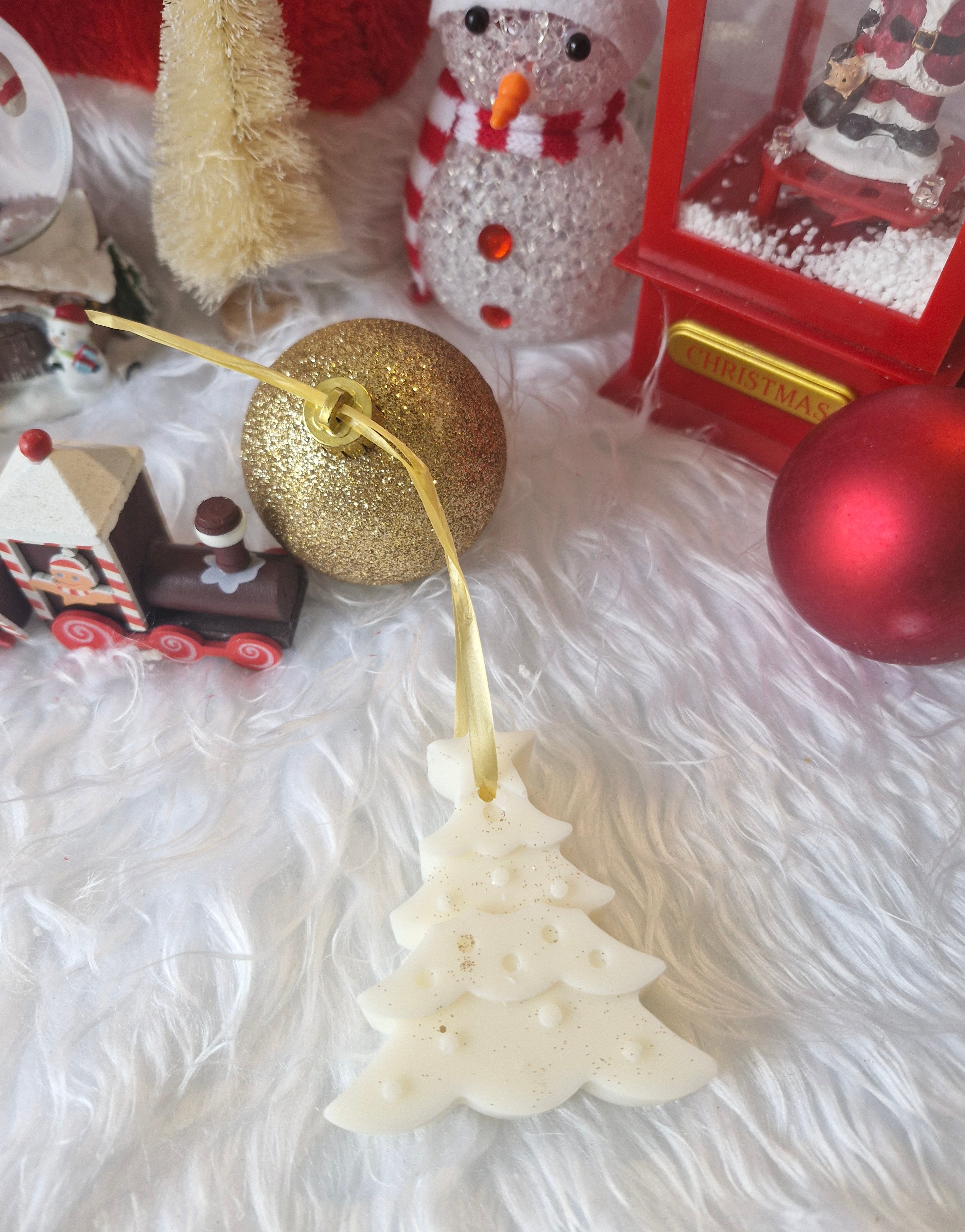 Suspension parfumée Noël sapin cire végétale déco arbre