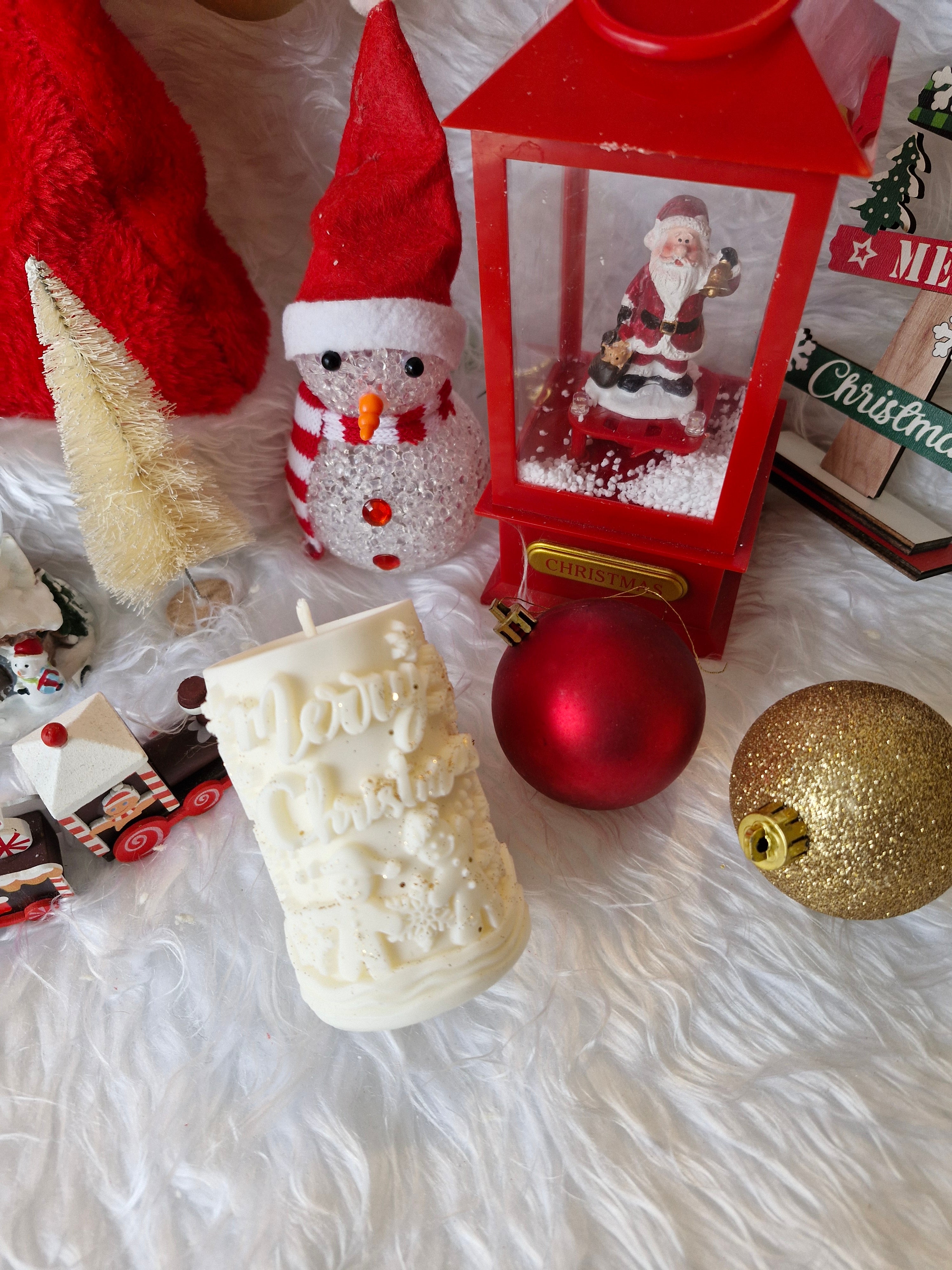 Bougie "Merry Christmast" ❄️🎄