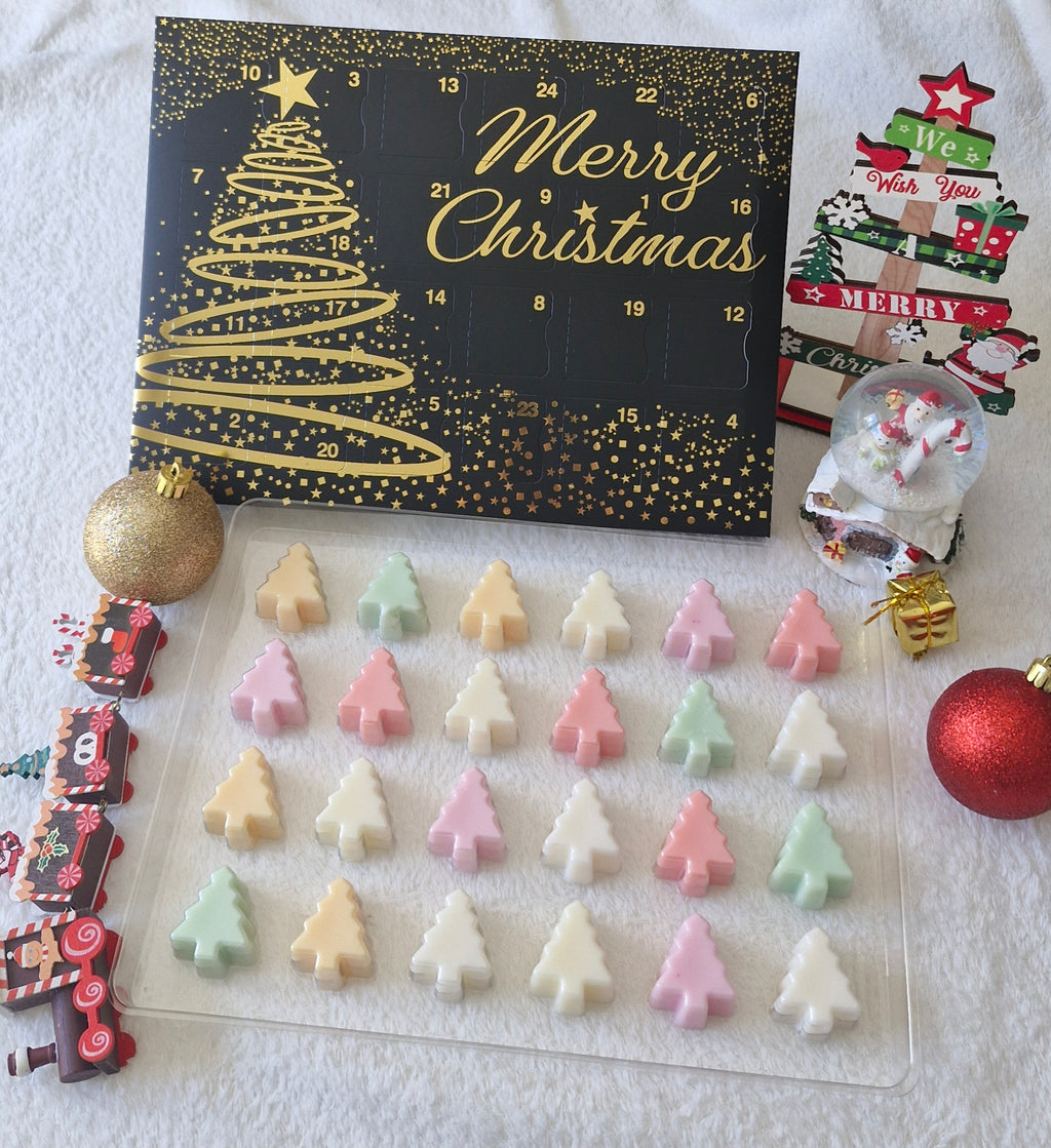Calendrier de l'avent 24 fondants parfumés cire végétale Noë