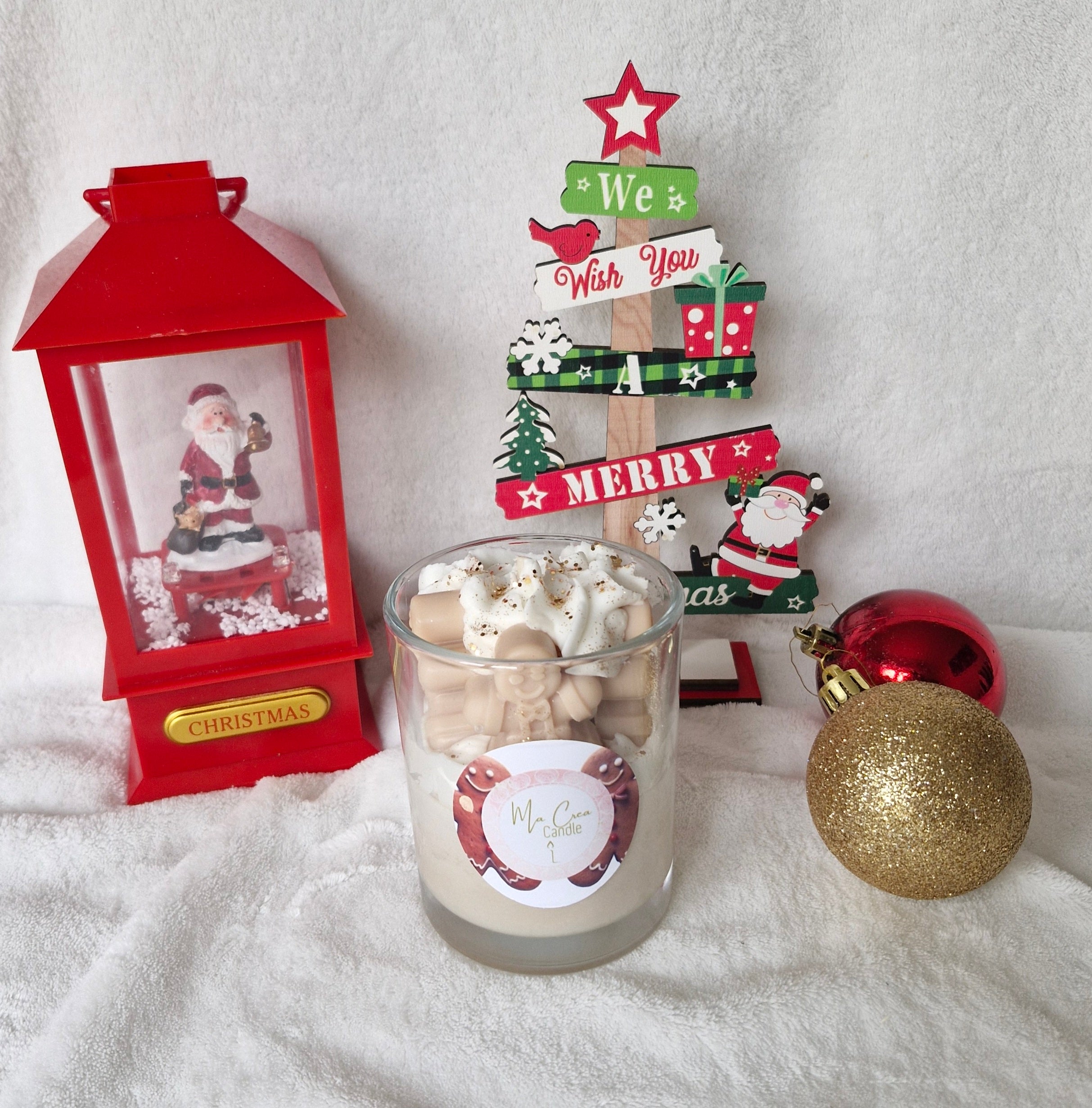 Bougie pain d'épices 240g cire végétale