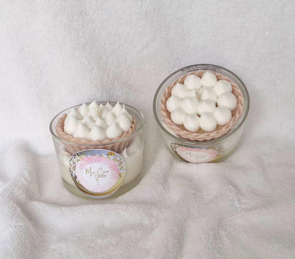 Bougie citron meringué 160g cire végétale soja