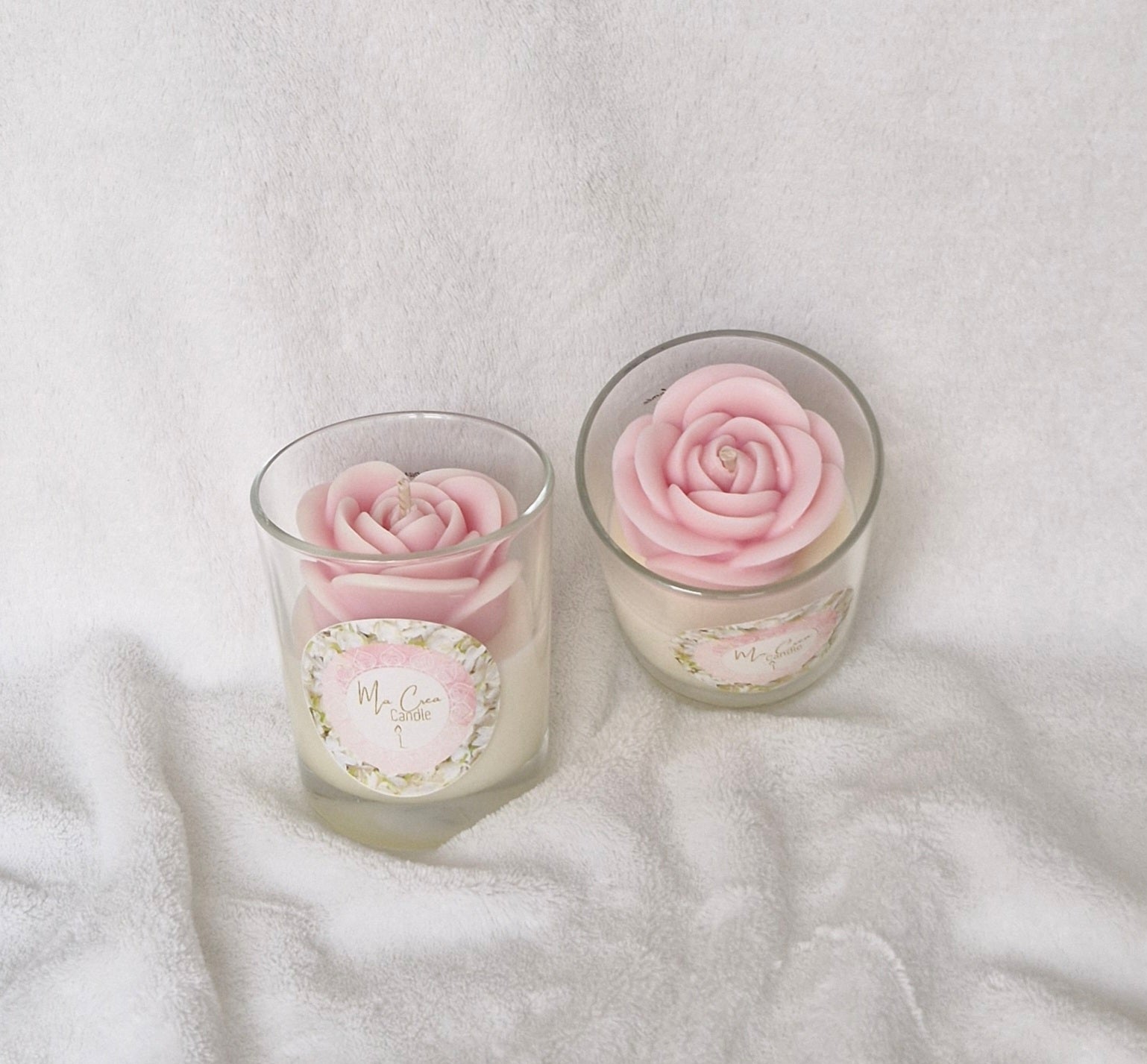 Bougie parfumée fleurie - Tubéreuse 🌸