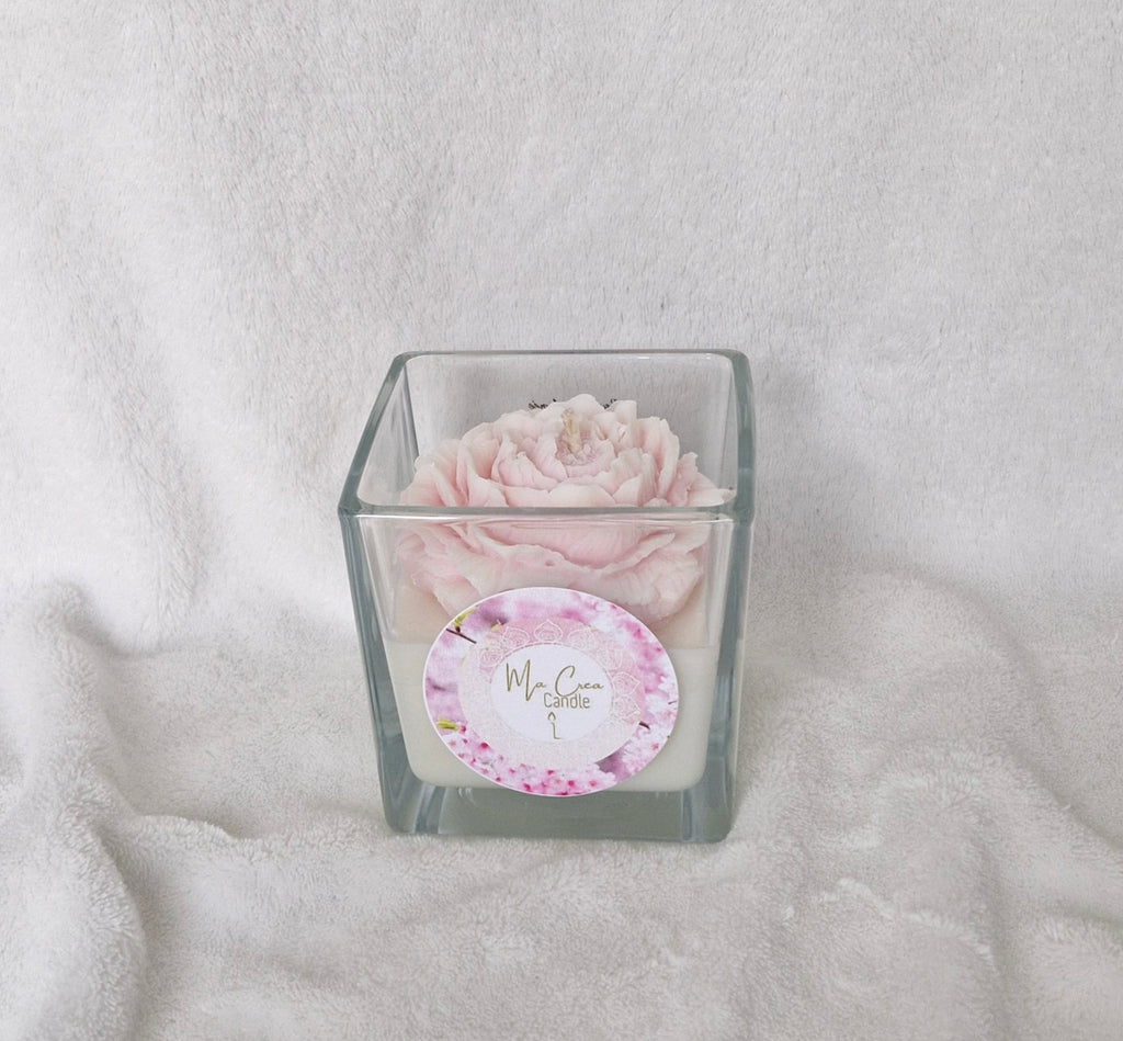 Bougie fleur de cerisier 200g cire végétale soja