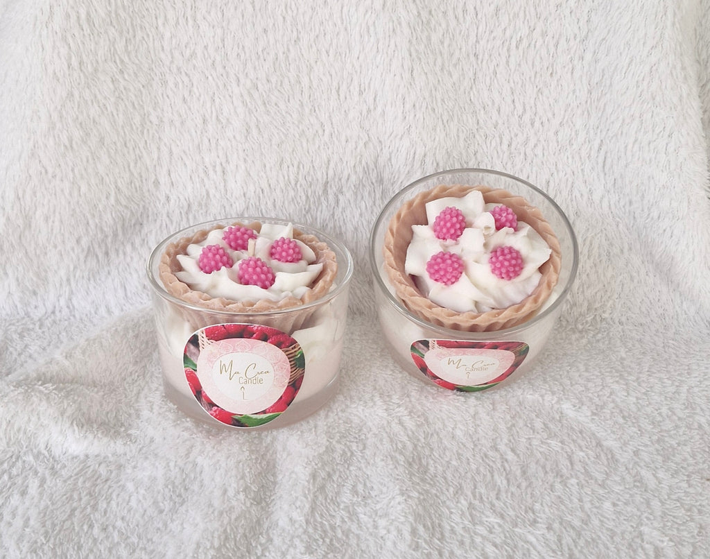 Bougie framboise cire végetale soja 160g