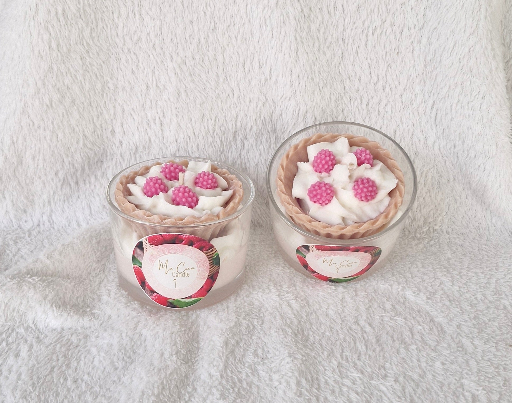 Bougie framboise cire végetale soja 160g