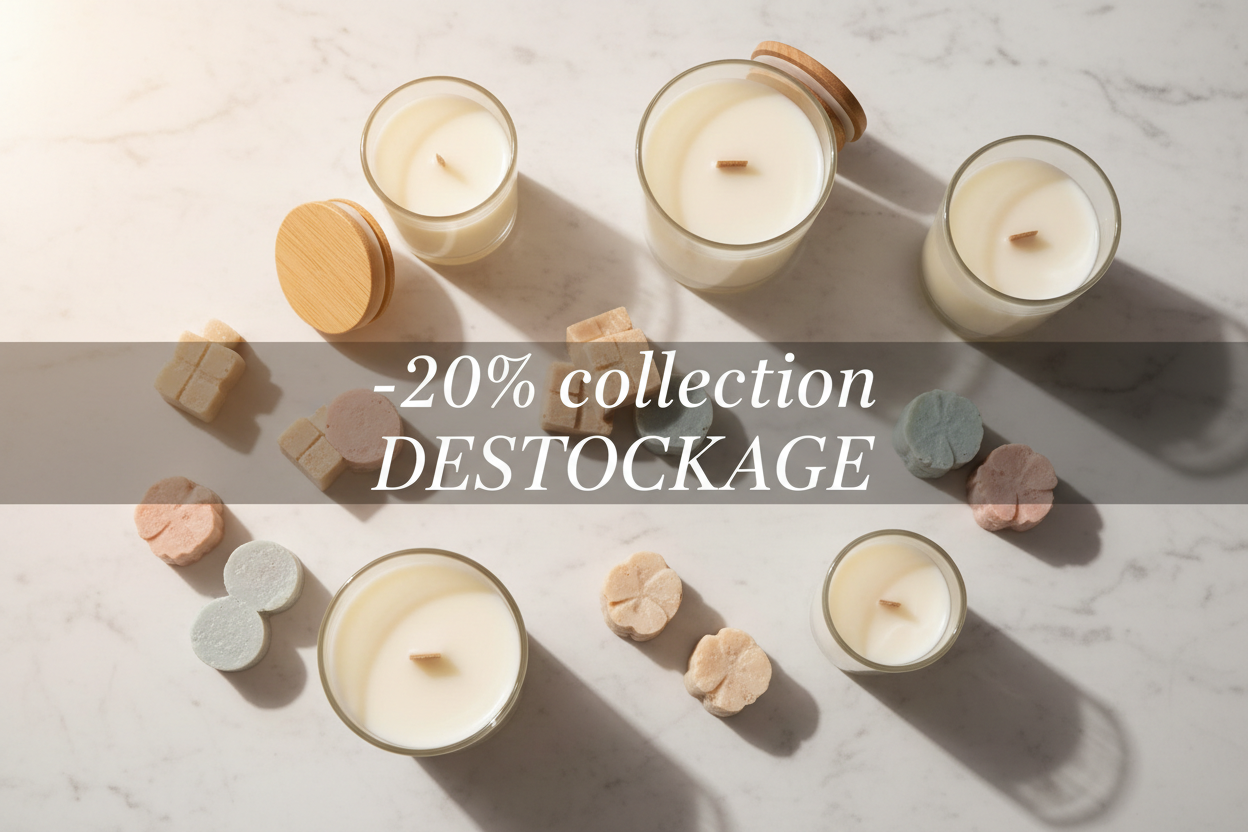 Bougies en contenant -20% DESTOCKAGE