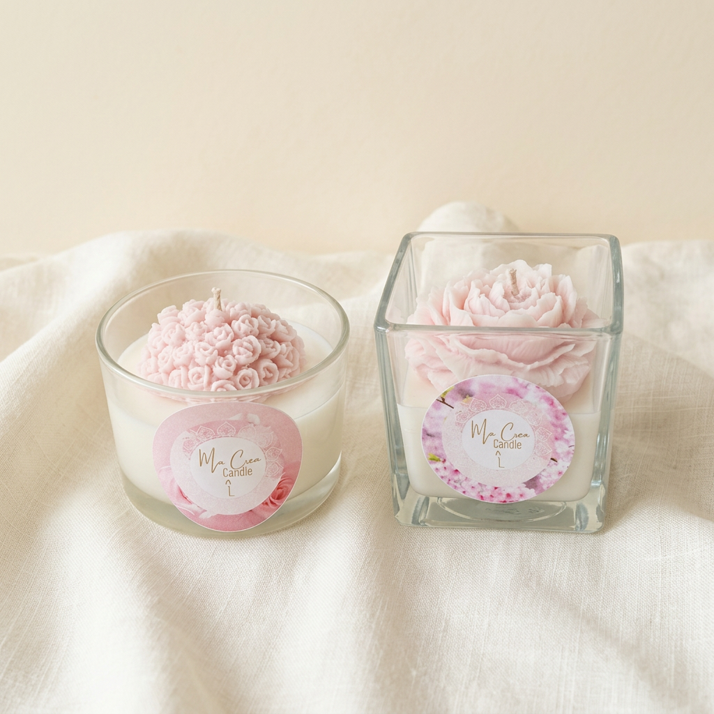 Duo de bougies Rose et Fleur de cerisier