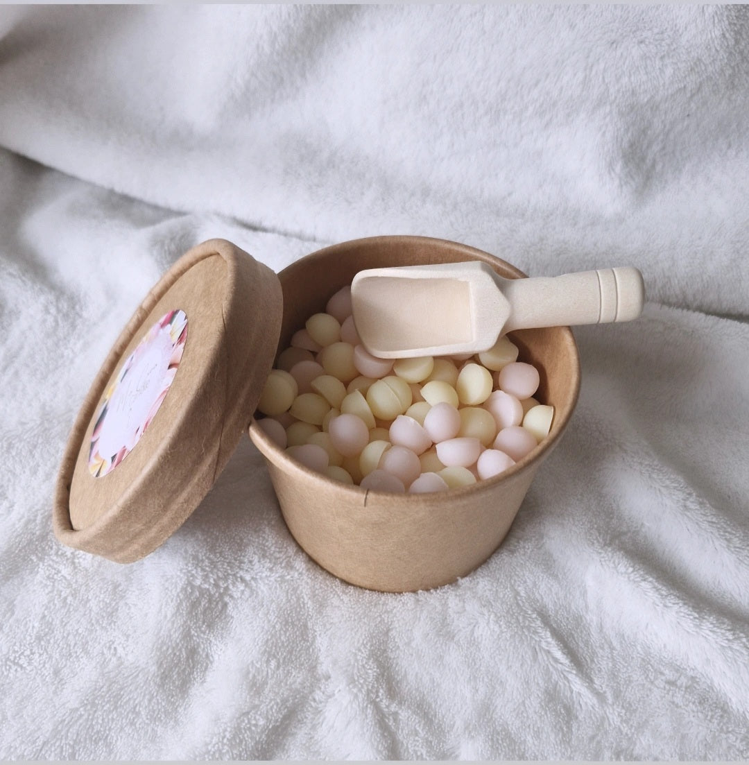 Box mini fondants parfumés avec cuillère