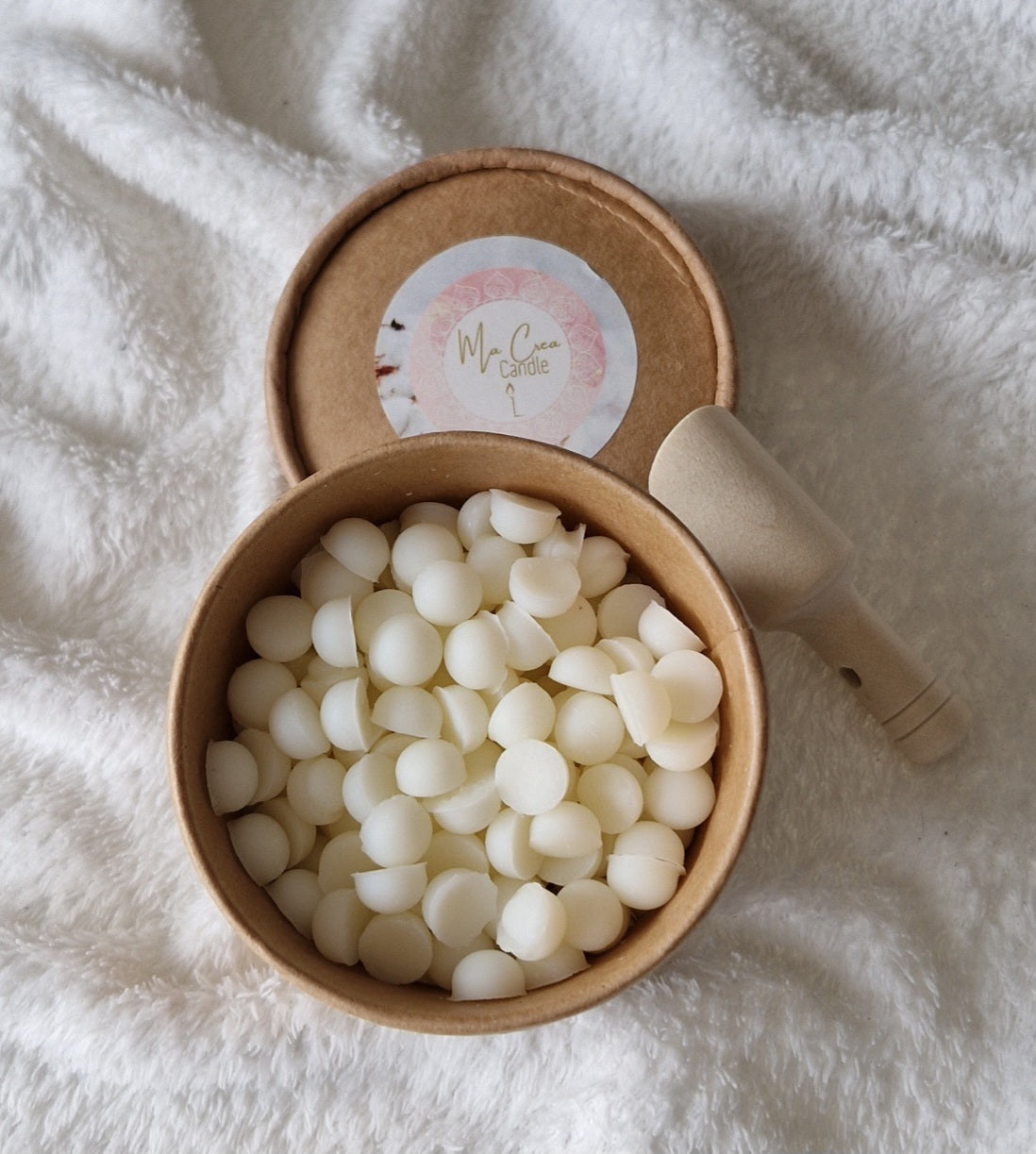 Mini fondants - cire végétale fleur de coton